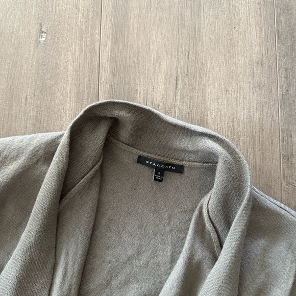 💐Spring Sale💐 Staccato Black & Cream‎ Striped Cardigan Sweater - Picture 3 of 5